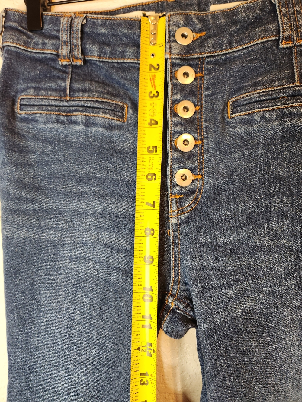 Anthropologie Pilcro Hi-Rise Bootcut Jeans Button Fly Denim Women’s 28 - Picture 8 of 16